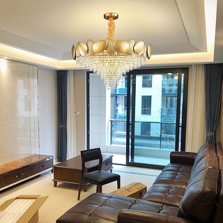 Crystal Pendant Lamp Chandelier: Illuminate with Elegance-Kitchen Island