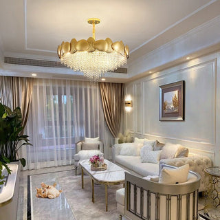 Crystal Pendant Lamp Chandelier: Illuminate with Elegance-Kitchen Island