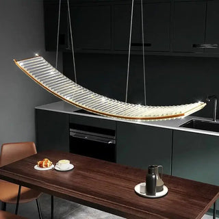 Crystal Slope Pendant Kitchen Island Light-Kitchen Island