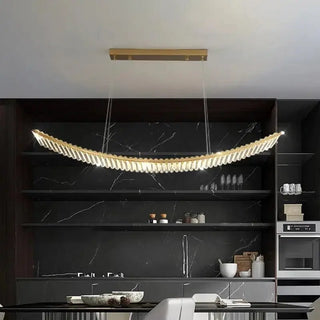 Crystal Slope Pendant Kitchen Island Light-Kitchen Island