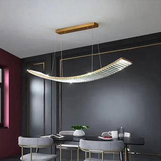 Crystal Slope Pendant Kitchen Island Light-Kitchen Island