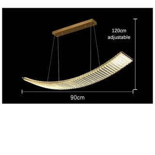 Crystal Slope Pendant Kitchen Island Light-Kitchen Island