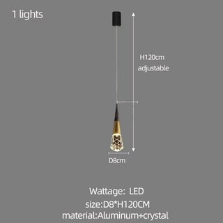 Crystal Spiral Cones Staircase Chandelier – Modern LED Lighting for High Ceilings-Staircase Chandeliers