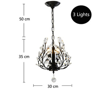 Crystal Tree Chandelier: Elegant Lighting Fixture-Chandeliers