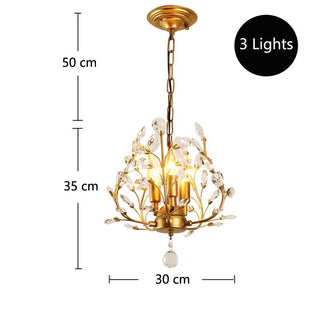 Crystal Tree Chandelier: Elegant Lighting Fixture-Chandeliers