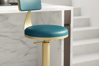 Cucina Velvet Swivel Bar Stool for Kitchen Island Counter – Set of 1, 2 or 4