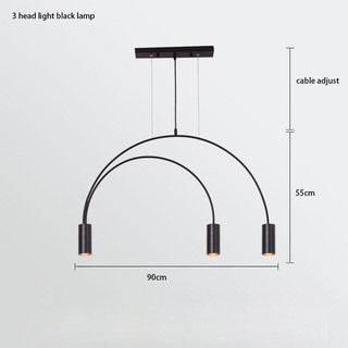 Curve Hanging Light - Illuminate in Style-Kitchen Island