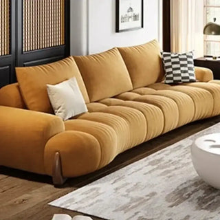 Curved Luxo Living Room Sofa Set-Sofa Set
