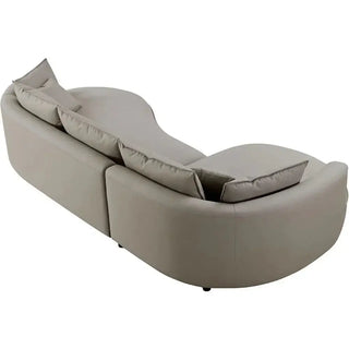 Curved Sectional Boucle Sofa Couch-Sofa Set