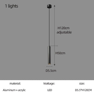 Cylindrical Pendant Staircase Chandelier-Staircase Chandeliers