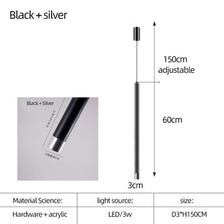 Cylindrical Two Color LED Chandelier - Dazzling Illumination-Staircase Chandeliers