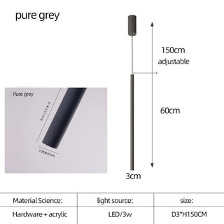 Cylindrical Two Color LED Chandelier - Dazzling Illumination-Staircase Chandeliers