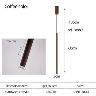 Cylindrical Two Color LED Chandelier - Dazzling Illumination-Staircase Chandeliers