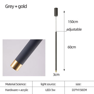 Cylindrical Two Color LED Chandelier - Dazzling Illumination-Staircase Chandeliers