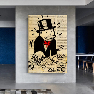 DJ Rocks: Get Your Mr Monopoly Canvas Wall Art-Wall Posters