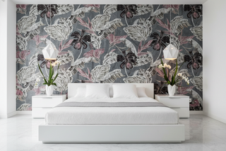 Dark Floral Bliss Wallpaper Mural
