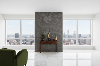 Dark Gray Scones Shadow Wallpaper Mural