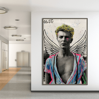 David Bowie Angel Singer by Alec Canvas Wall Art-David Bowie Wall Art