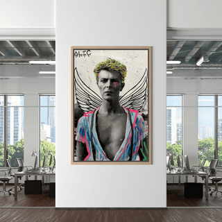 David Bowie Angel Singer by Alec Canvas Wall Art-David Bowie Wall Art