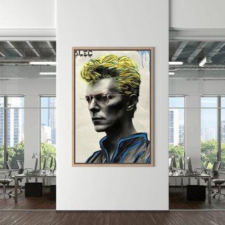 David Bowie Singer by Alec Canvas Wall Art-David Bowie Wall Art