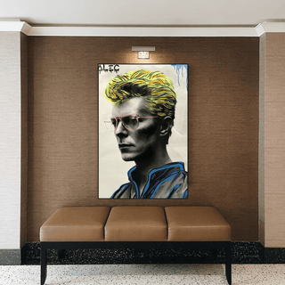 David Bowie Singer by Alec Canvas Wall Art-David Bowie Wall Art