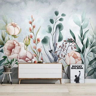 Deep Florals Wallpaper - Exquisite and Elegant Design-Flower & Leaf Wallpaper