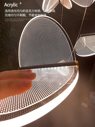 Deluxe Acrylic Blade Chandelier-Staircase Chandeliers