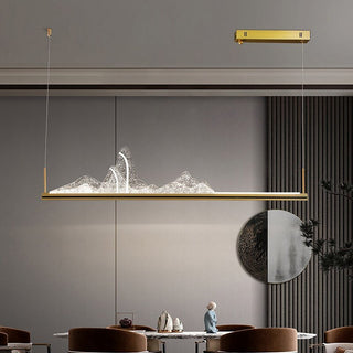 Designer Acrylic Hill Chandelier for Stunning Lighting-Kitchen Island