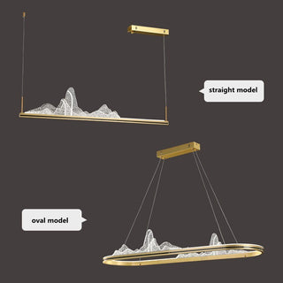 Designer Acrylic Hill Chandelier for Stunning Lighting-Kitchen Island