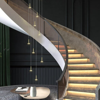 Designer Arc Luxury Staircase Chandelier-Staircase Chandeliers