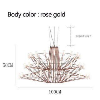 Designer Coppelia LED Chandelier - Exquisite Illumination-Chandeliers