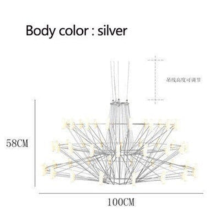 Designer Coppelia LED Chandelier - Exquisite Illumination-Chandeliers