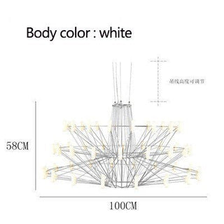 Designer Coppelia LED Chandelier - Exquisite Illumination-Chandeliers