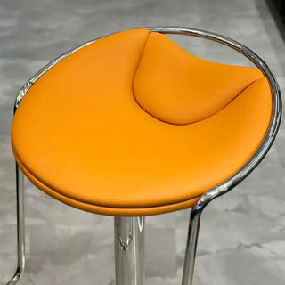 Designer Leather Counter Stool – Adjustable Swivel Bar Chair-Bar Stools