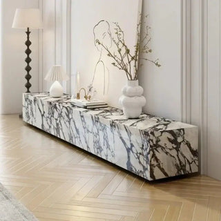 Designer Marble Pattern TV Stands for Living Room-TV Stands