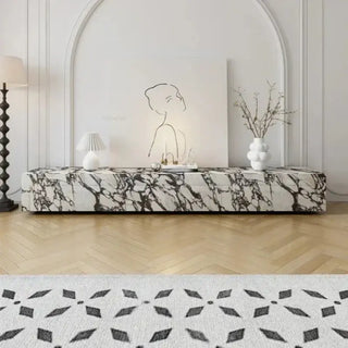 Designer Marble Pattern TV Stands for Living Room-TV Stands