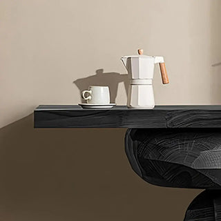 Designer Minimalist Oak Wood Trendy Console Table-Console Tables