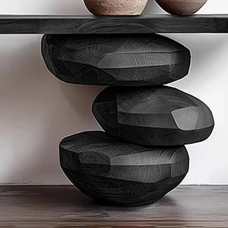 Designer Minimalist Oak Wood Trendy Console Table-Console Tables