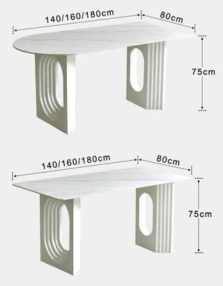 Designer Slate Dining Table Set – Lasting Durability-Dining Tables