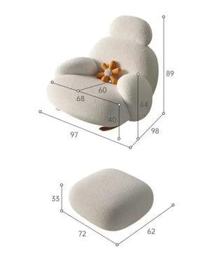 Designer Soft Ultralight Lazy Meubles De Salon Chair-Recliners