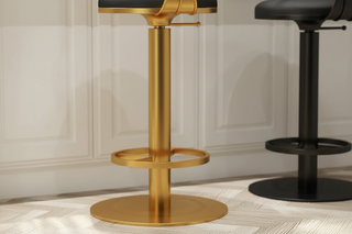 Sgabello da bar con seduta dorata Designer Throne