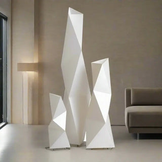 Diamond Floor Lamp – Sculptural Light in Opalflex Plastic-Lamps