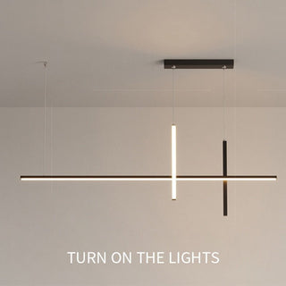 Dining Room Chandelier LED - Minimalist Strip Designer Lamp-Kitchen Island