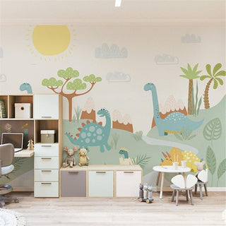 Dino Wallpaper: Bring Prehistoric Appeal to Your Space-Kids Room Wallpaper