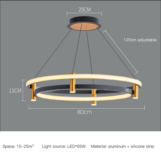Dual Ring LED Chandelier-Chandeliers
