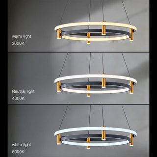 Dual Ring LED Chandelier-Chandeliers