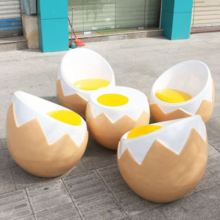 Egg Style Sofa Stool: A Blend of Comfort and Elegance-Chairs & Stools