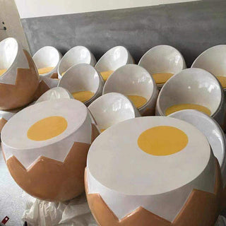 Egg Style Sofa Stool: A Blend of Comfort and Elegance-Chairs & Stools