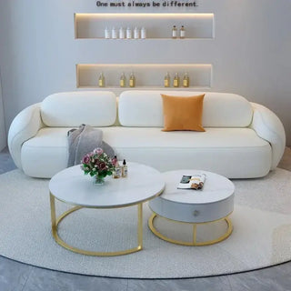 Elegant Minimalist Puff Sofa – Simplicity Meets Comfort-Sofa Set