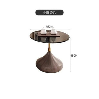 Elegant Sold Wood Corner Coffee Table with Storage-Coffee Table